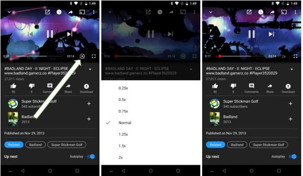 YouTube Gaming Update Features Playback Speed Control