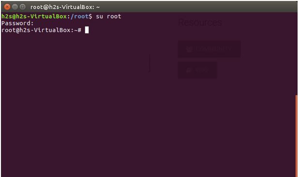 how to access the root on ubuntu to install the media server software