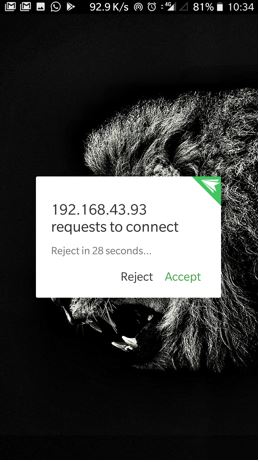 Airdroid app connect notification