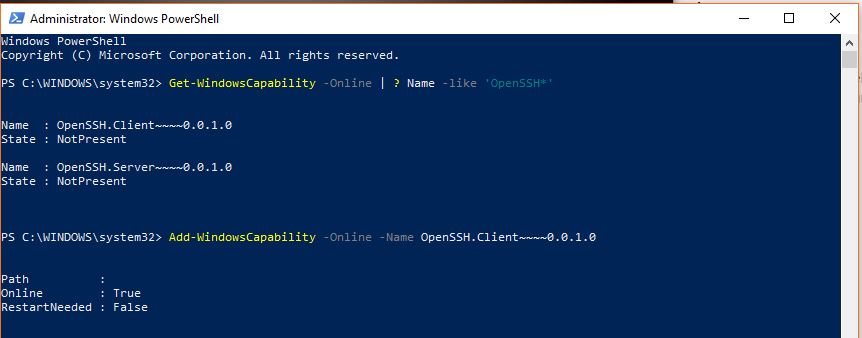 How To Enable Native Windows 10 OpenSSH Client Beta ...
