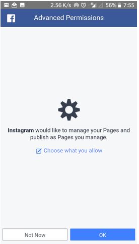 how to link facook business pager with instagram