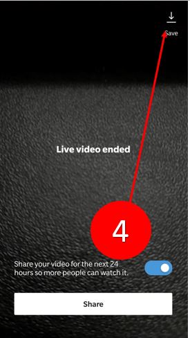 Instagram option to share live videos