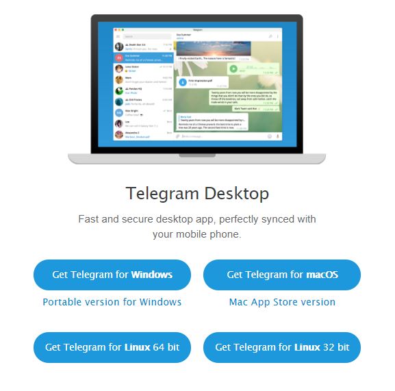 download telegram for desktop PC