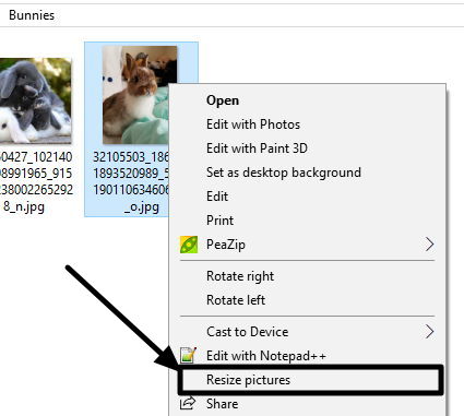 how to resize photos in windows 10, 7 & 8