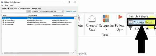 create a group in Microsoft Outlook
