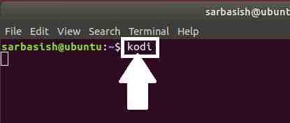 start or Opening Kodi from Linux Terminal
