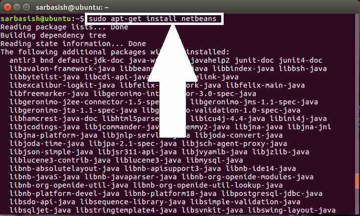 command to download and installation Netbeans IDE on Ubuntu Linux