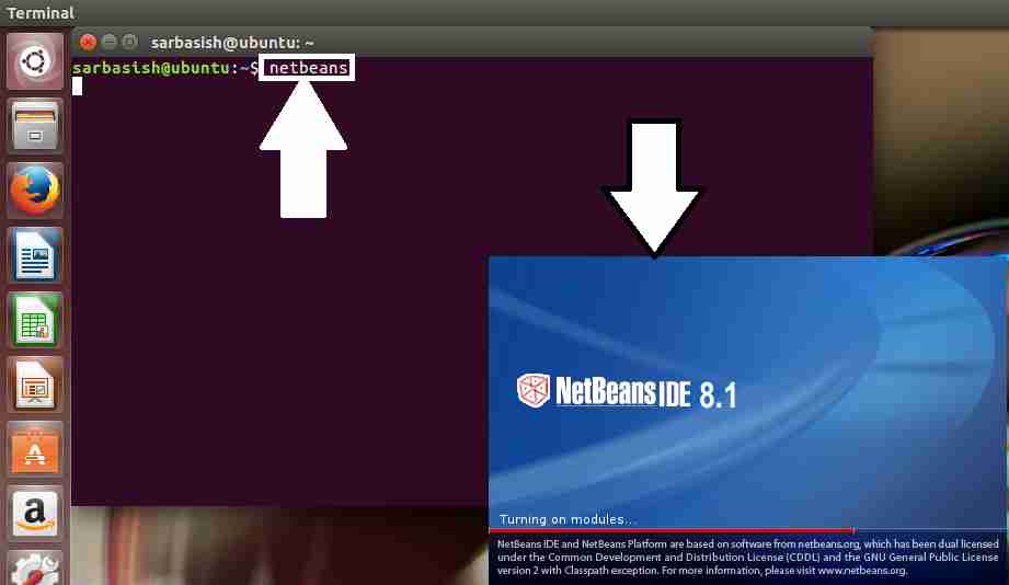 Opening Netbeans IDE on Ubuntu Linux