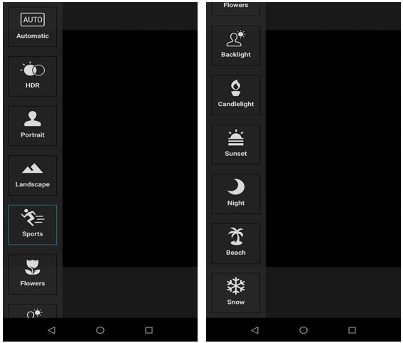 Asus zenfone Max pro M1 camera app interface