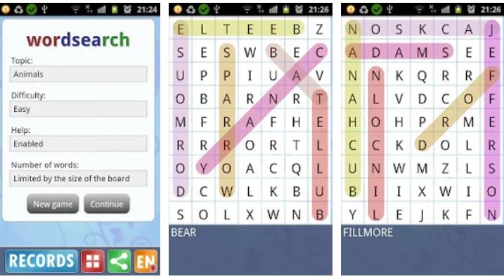 Word search best crossword app game