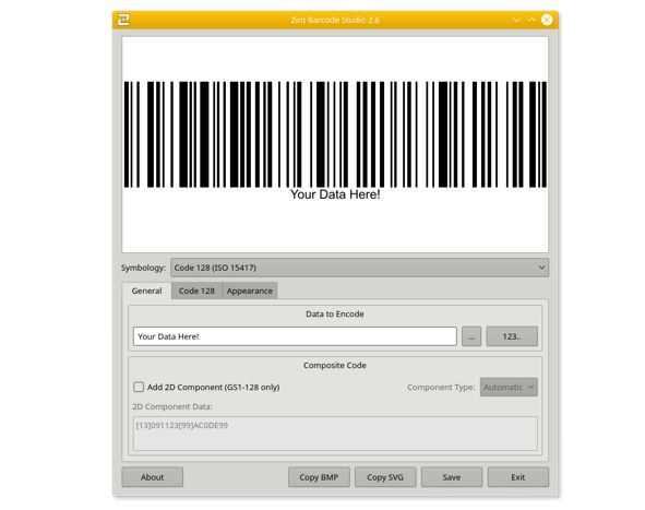 Exclude paint Moans Free & Open source Barcode generator software -H2S Media