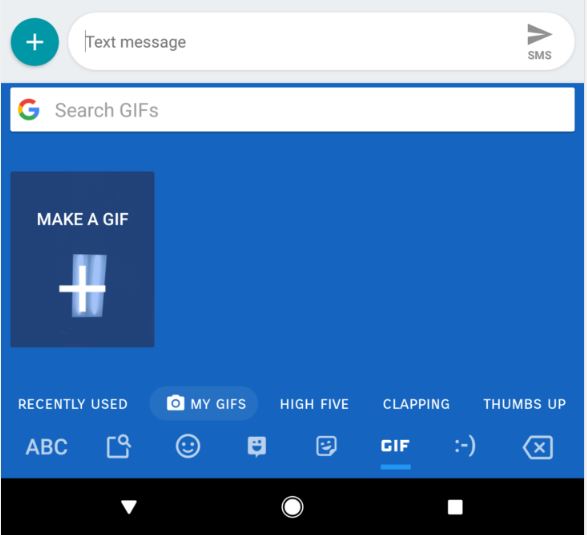 make a gif in Gboard android