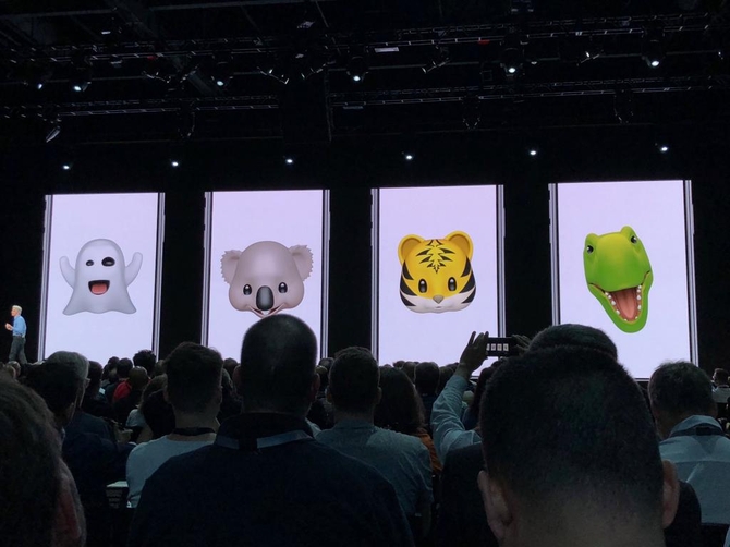 Animoji is an animated expression on iPhone X. on iOS 12