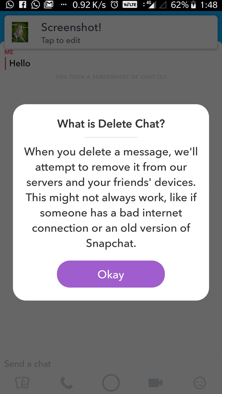 Confirm chat deletion