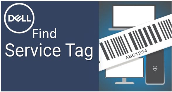 Finding Dell service tag or serial number using the command line