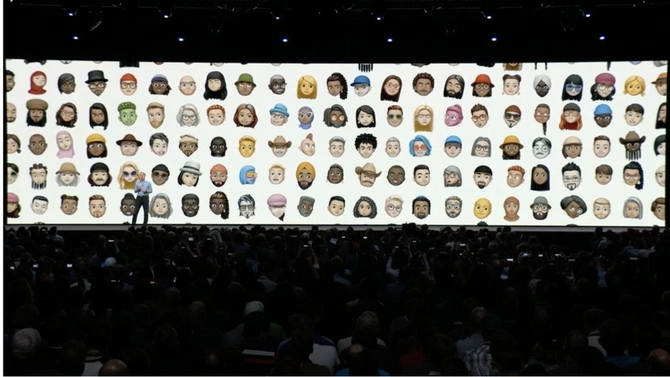 Memoji by selecting skin color, details, hairstyle, and accessories.