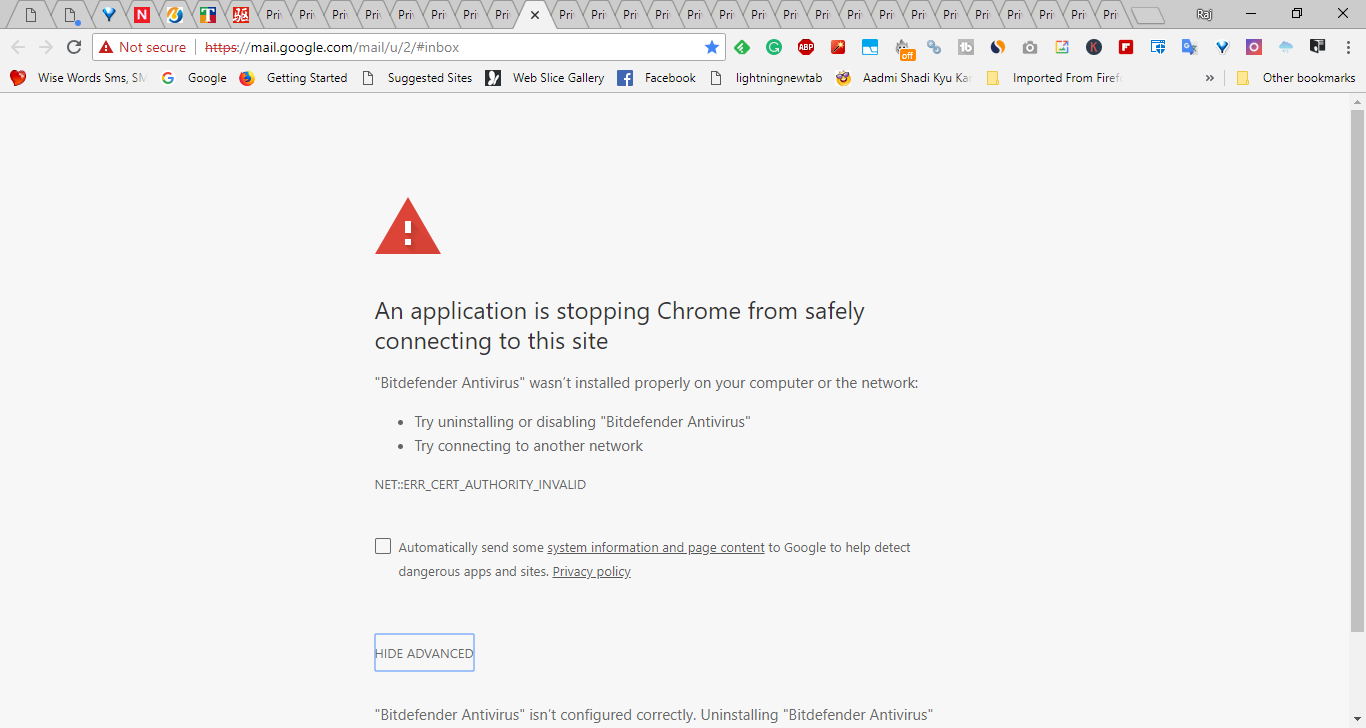 Privacy error – Google Chrome 22-06-2018 15_03_40