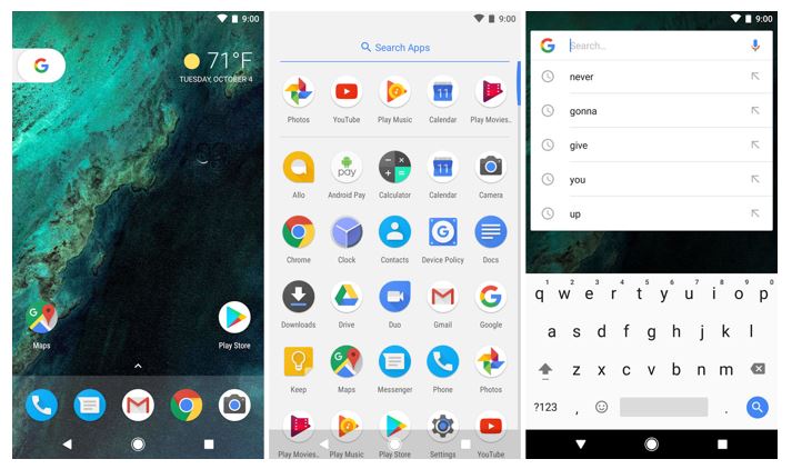 missing stock Android UI features