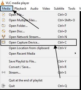 Open VLC Media Player 
