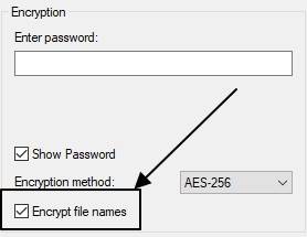 Encrypt file names