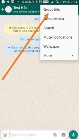 Group info restricted whatsapp group