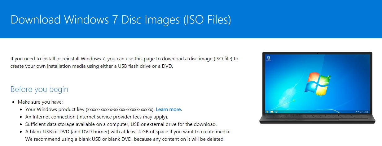 download windows 7 disc images iso files