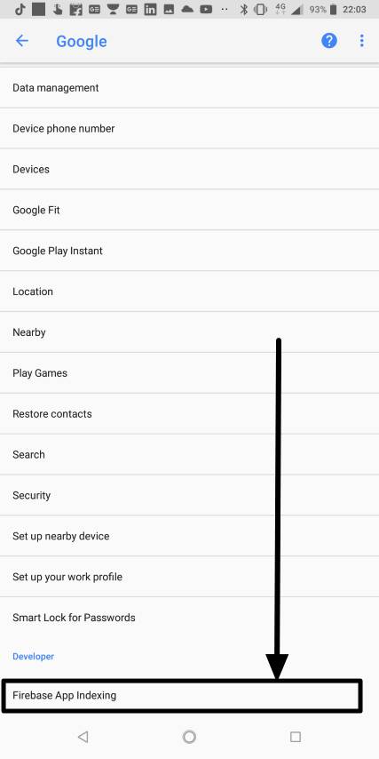 How to get search results from app while searching for things in Google 2