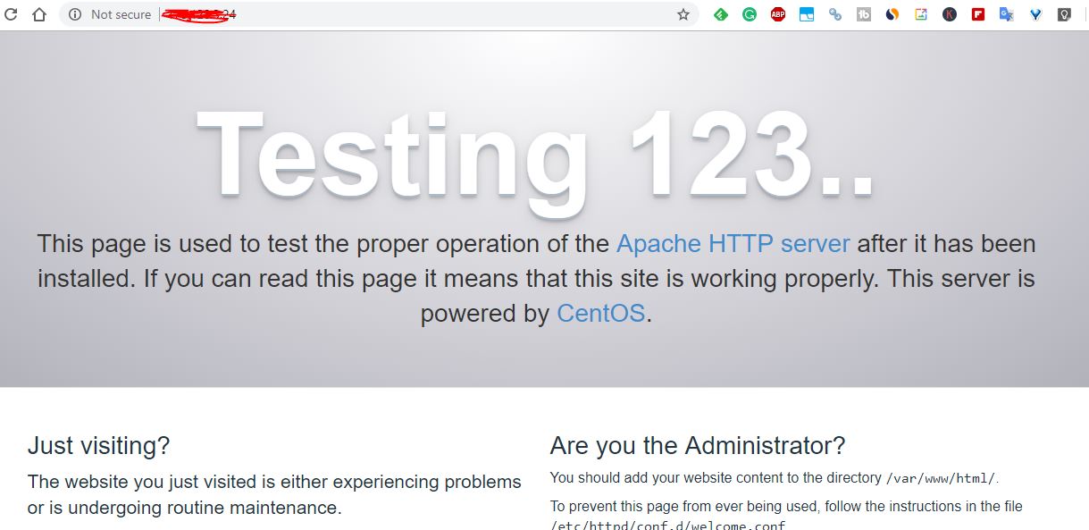 Install Apche web server on CentOS 6 and centos 7