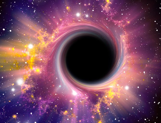black hole will temporarily wake up the zombie star