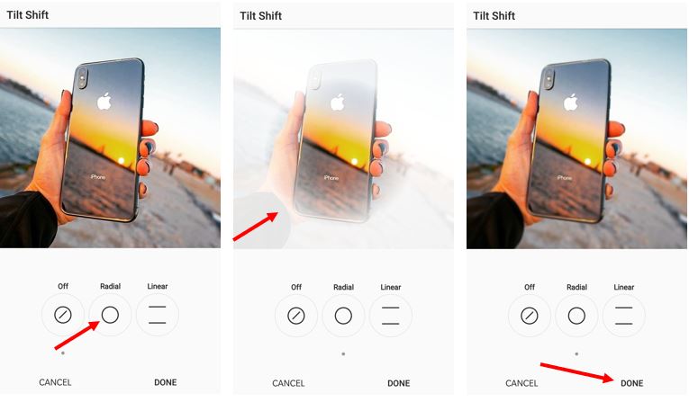 How to blur out part of a picture on Instagram 1