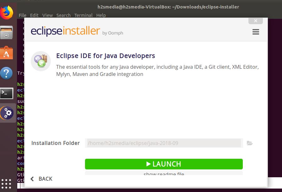 Laucnh Eclipse IDE on Ubuntu