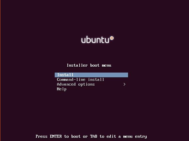 Ubuntu installer minimal server