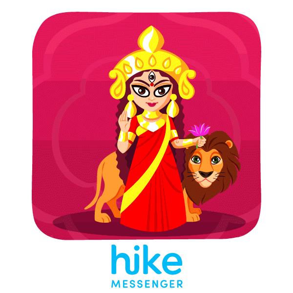 Hike new animated sticker packs for Navratri, Durga Puja and Dussehra 6