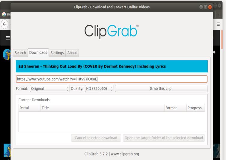 Clipgrab Youtube Downloader for Ubuntu