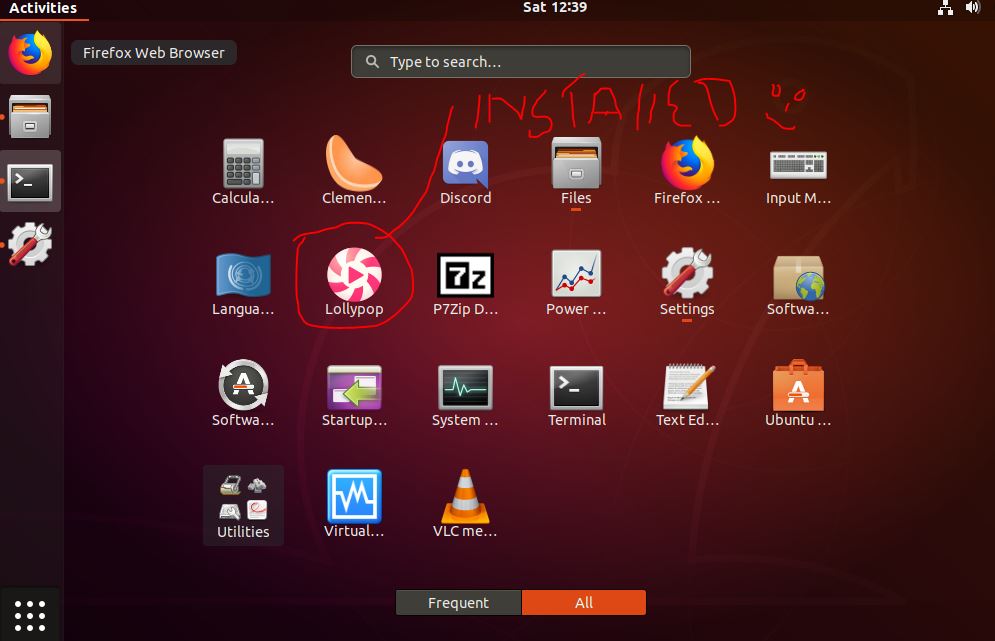 Lollypop on Ubuntu linux minut