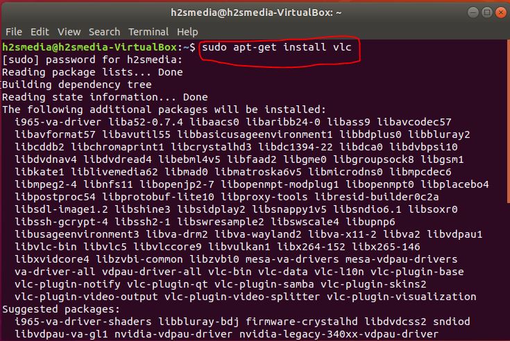 install VLC media player on Ubuntu