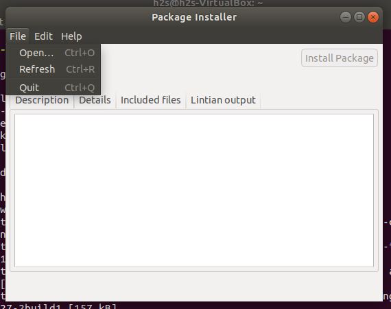 GDEBI package installer