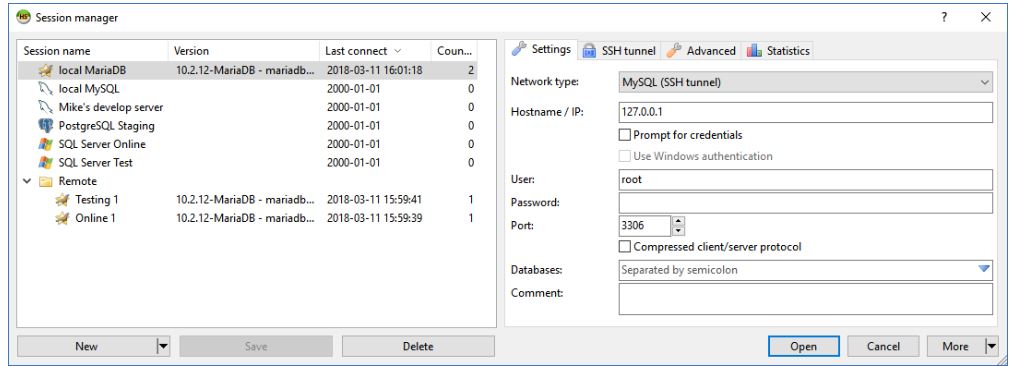 HeidiSQL is also free and open source MySQL administration tool