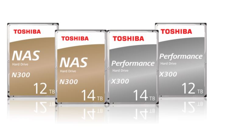 Toshiba introduced N300 and X300 Helium Sealed Hard drives