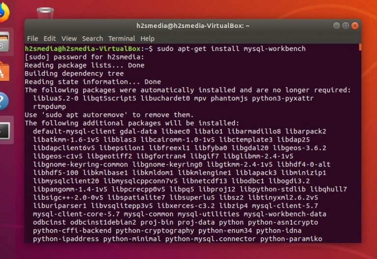uninstall mysql workbench ubuntu
