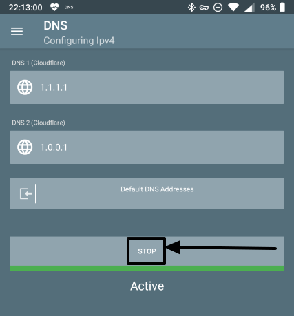 revert back to the default DNS settings, 
