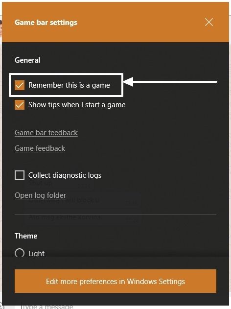 How to remove the game bar from certain programs on Windows 10 3