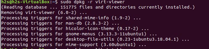 uninstalling virt manager on Ubuntu
