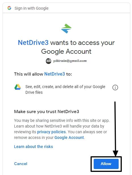 NetDrive to be able to access the contents on your cloud storage account