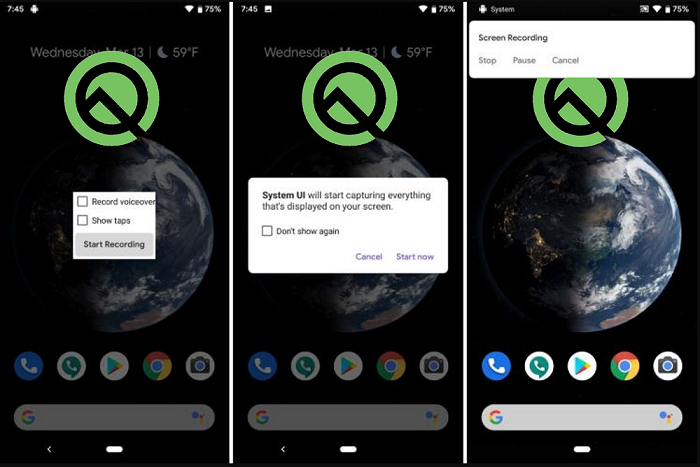 Android Q os features 2019