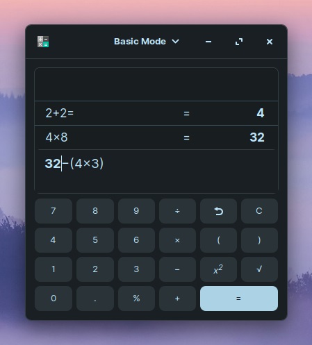 New desktop theme calculator of zorin 15