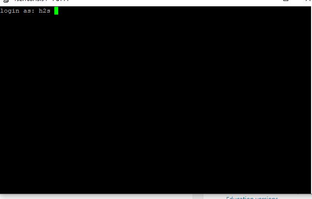 login into putty SSH ubutnu windows 10