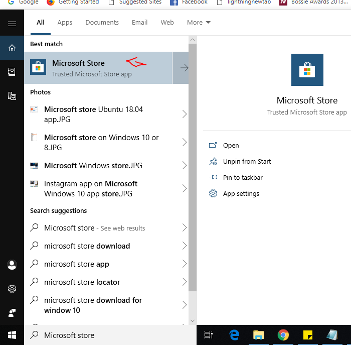 Microsoft Store pour installer Linux Nextcloud Windows 10