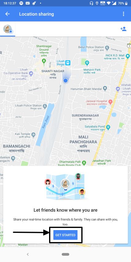 Live location sharing Google Maps 2
