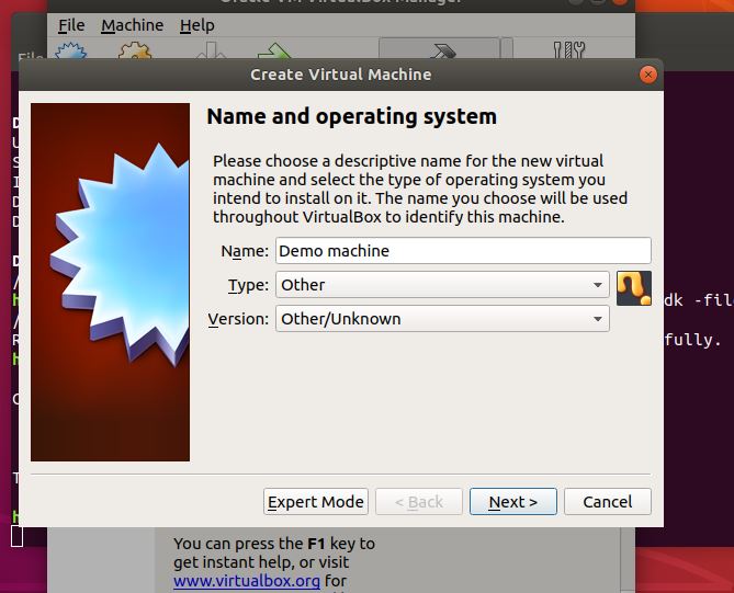 Ubuntu Virtual machine USB boot